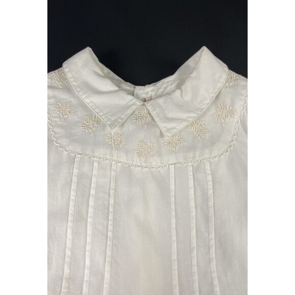 Bonpoint Girl’s Cotton White Pin Tuck Classic Embroidered Dress Size 8 NWT - Picture 7 of 16